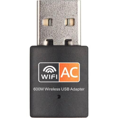 USB WiFi Adapter Ethernet WiFi Adapter USB 5Ghz Network 600 Mbps Dual Band AC Wireless Wi-Fi Dongle Antenna Wifi Receiver