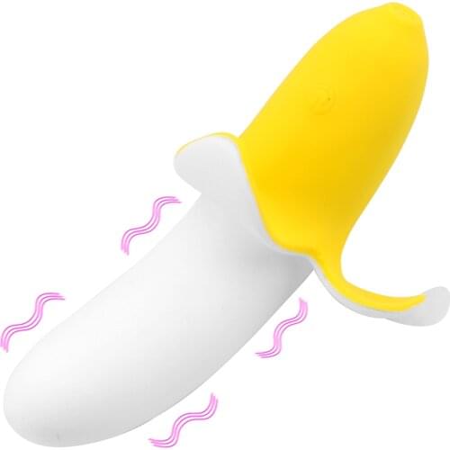 Woman Dildo Vibrator Clitoris Stimulator Banana-shaped Female Masturbator Soft Silicone Dildo Vaginal Massage Sex Toys for Adult