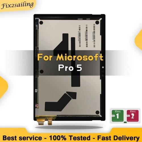 12.3" LCD For Microsoft Surface Pro 5 Model 1796 Pro 6 1807 LP123WQ1 LCD Display Touch Screen Digitizer Assembly Replacement