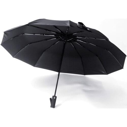 4s original for Audi umbrella bulletproof safety rain high-grade sunscreen black glue 12-bone automatic folding umbrella