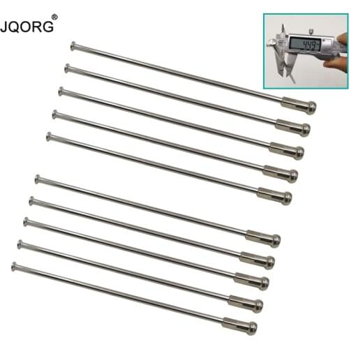 36 Pieces One Lot 7G Diameter 4.5 mm Motorcycle Spokes 304 Stainless Steel Material Straight Pull Head Motocross Wheel Spokes