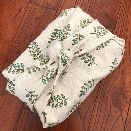 45CM 70CM 90CM leave geisha fan crowned crane Japanese style wrapping cloth furoshiki handkerchiefs Flower traditional fabric