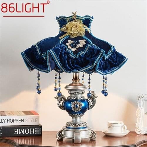86LIGHT Table Desk Lamps LED Contemporary Nordic Luxury Decoration Resin Light For Home Bedside