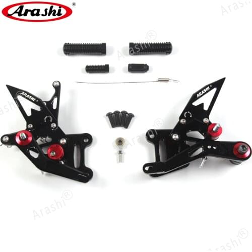Arashi For SUZUKI GSX-R1000 2017 2018 2019 CNC Adjustable Footrests Foot Pegs Rider Footrest GSXR1000 GSXR 1000 GXSR1000 GXSR