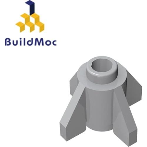 BuildMOC 4588 Rounded Corners 1 x 1 Finned Brick For Building Blocks Parts DIY LOGO Educational Crea