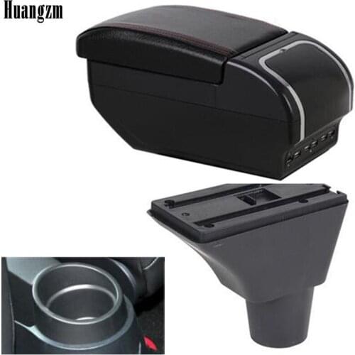 For Ibiza 6J Armrest Box Universal Car Central Armrest Storage Box cup holder ashtray modification accessories 2017