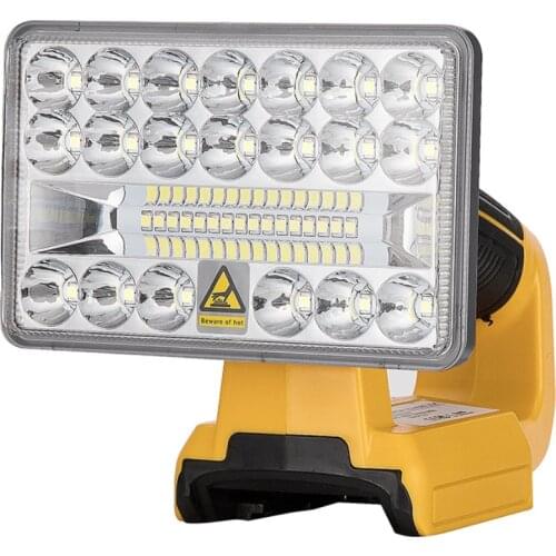 For dewalt 9W tool light indoor and outdoor light Led light work light For DEWALT 18V lithium ion battery DCB201 DCB200
