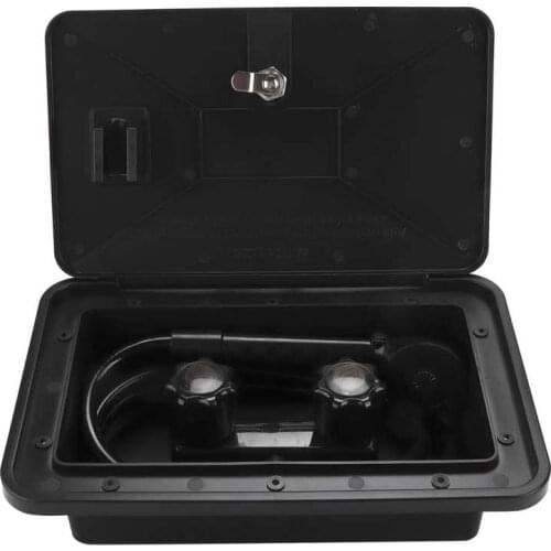 RV Shower Box Outdoor Shower Kit UV Resistance for Yacht for Motorhome for Trailer for Boat for Caravan for Camper