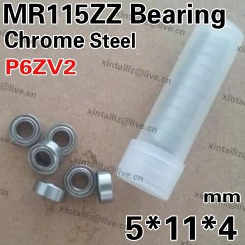 [CMMR115ZZ-P6]Free Shipping 10PCS Gcr15 P6ZV2 level chrome steel L-1150ZZY04 MR115-2ZZ bearing 5mm*11mm*4mm