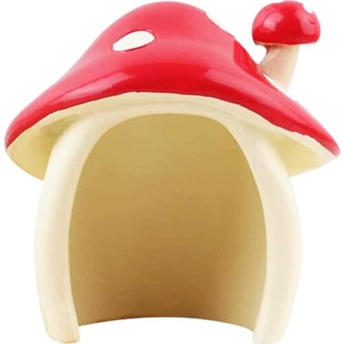 Miniature Mushroom House Fairy Garden Ornament Resin Figures Mini Landscape Decor Dollhouse Ornaments