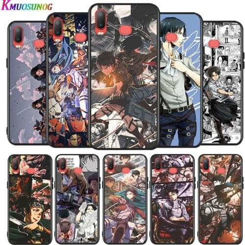 Cartoon Attack on Titan for Samsung Galaxy A9 A8 Star A750 A7 A6 A5 A3 Plus 2018 2017 2016 Silicone Black Phone Case Soft Cover
