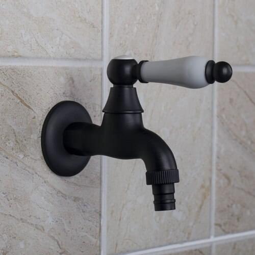 NEW E-pak Faucets Torneira Washing Machines Oil Rubbed Bronze Bathrooom Single Cold Wall Sink Faucets,Mixers &Taps