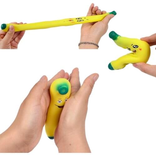 New Strange Memory Sand Eggplant Carrot Banana Lala Le Simulation Fruit Vent Ball Filled Sand Adult Children Vent Toy