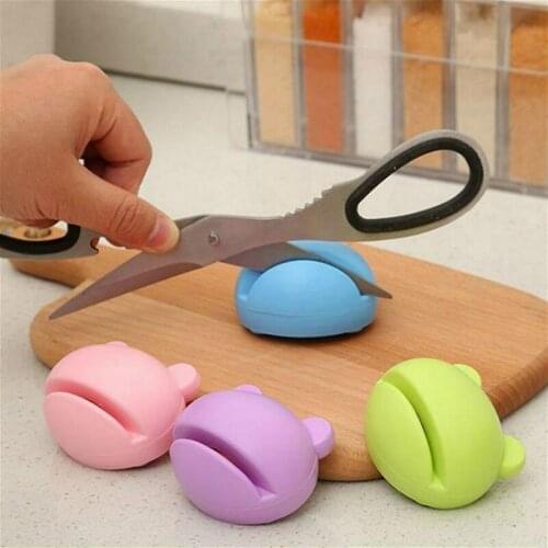 Knife Practical Multifunction Cartoon Design Stable Mini Knife Sharpener Kitchen Tools Grindstone Scissors Kitchen Gadgets