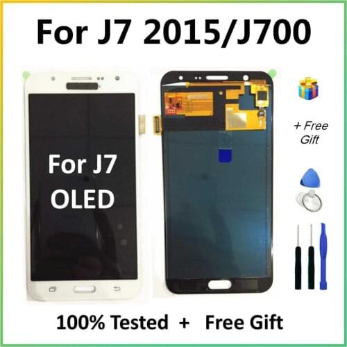 OLED For Samsung Galaxy J7 2015 J700 LCD Display Touch Screen Digitizer Assembly Replacement For Galaxy J700F J700M J700H