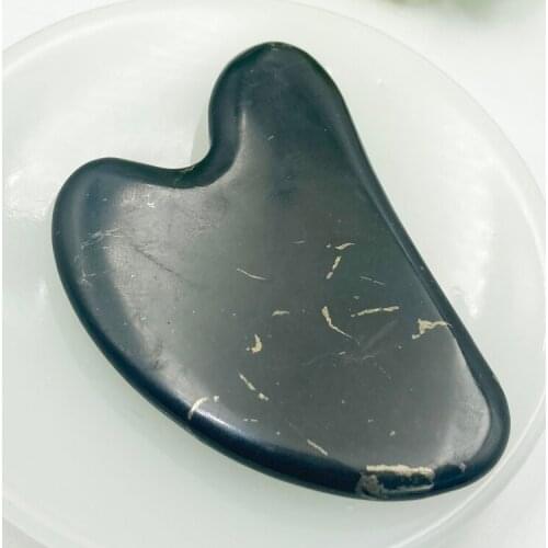 Wholesale 1pcs Natural Shungite Scraping board,Stone Massager,Healing Chakra Balancing,40x60mm
