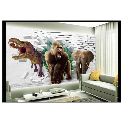 Custom photo wallpapers 3d kids wallpaper Animal orangutan cartoon Chinese TV setting wall papers home decoration