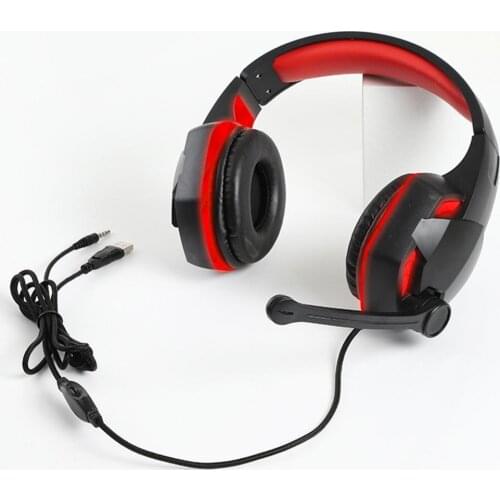 G2000 Headphone Light Effect Noise Reduction Strong Bass Stereo Sound Wired Gaming Headset for Home Compatible With PC Laptop