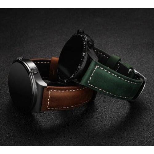 20mm/22mm Bracelet For Samsung Galaxy Watch Gear S3 For HUAWEI Watch 3 GT 2 Pro Strap 2e Leather Band HONOR Magic Watch 2 Strap