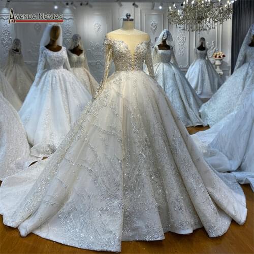 Robe mariage 2021 lace wedding dress with detachable sleeves
