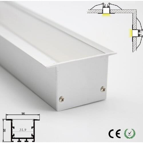 Modern indoor decoration led lighting accessory kitchen lamp cabinet lamp opal lamp cover led aluminum channel