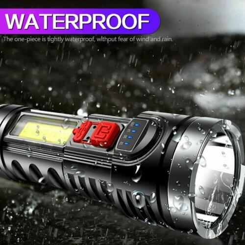 Super Bright 6000LM LED Flashlight USB Rechargeable 3Modes Torch For Camping