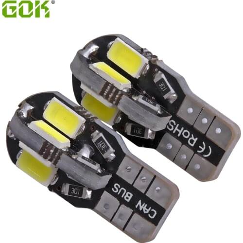 Super Bright!! 100X T10 W5W led canbus T10 LED 194 168 5730 t10 8SMD Canbus NO ERROR Car Auto Bulbs Indicator Light Parking Lamp