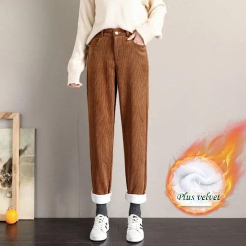 VGVFHZY Women's Corduroy Trousers