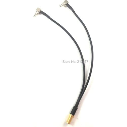1pcs SMA Female to Y type 2x CRC9 Male RA Splitter Combiner Cable Pigtail RG316 20cm For Huawei Modem