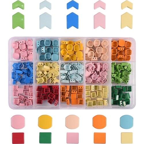 300pcs delica myuki beads tila arrow enamel tile bead rainbow honeycomb armcraft diy stacking bracelet metal hematite colorblock