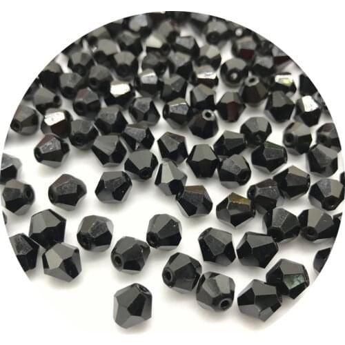 4/6/8mm Shiny Crystal beads Bicone Beads Glass Beads Loose Spacer Beads for Jewelry MakingDIY Bracelet Necklace #002