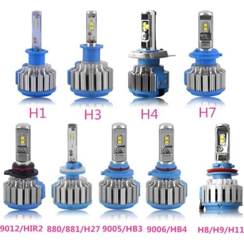 Car Super Bright Light 7000lm 6000K H1/H3/H7/H8/H9/H11/9005/HB3/9006/HB4/880/881/H27/9012/HIR2/H4 Car Headlight Auto Front Lamp
