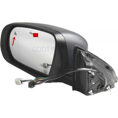 Side Mirror for Cherokee Kl 2015-2018 Rear Glass Parking MIRROR with Door Lamp 9 11 12 Wires Available TURNING SIGNAL LAMP