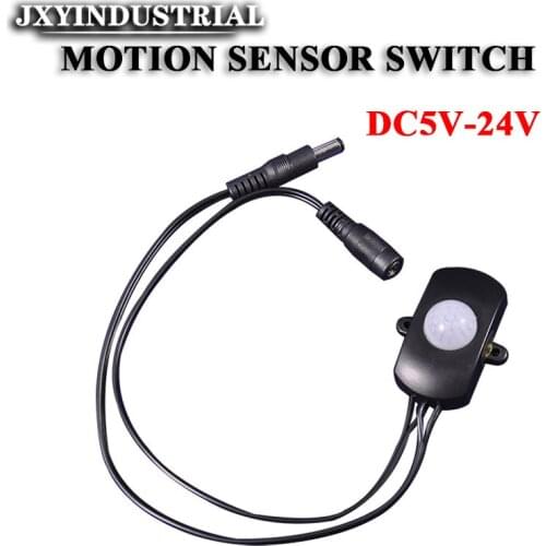 Motion Sensor 5V-24V PIR Infrared Automatic Movement Detector Timer DC 12V Outdoor Sensor Light Switch For LED Bulb/STRIP Lamp