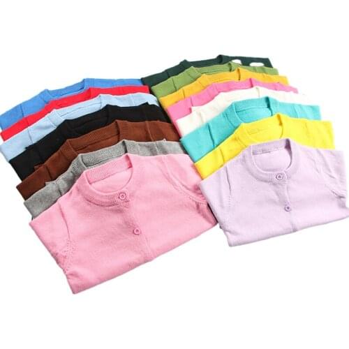 Spring Autumn Knitted Cardigan Sweater Baby Children Clothing Boys Girls Sweaters Kids Wear Baby Boys Girls Clothes Cotton Top
