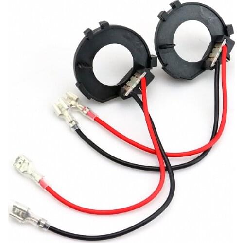 2Pcs H7 Car Headlight Bulbs Holder Adapter Base For VW Golf 7 / New Touran auto H7 Fort Headlamp LED socket Holder stents