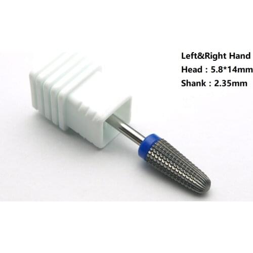 5in1 Tapered Safety Carbide Nail Drill Bits With Cut Drills Carbide Milling Cutter For Manicure Remove Gel Nails Accessories