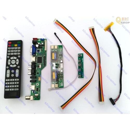 HDMI+AV+VGA+USB) LVDS Inverter LCD Driver LCD controller Board Kit for LTM240CT04 1920X1200
