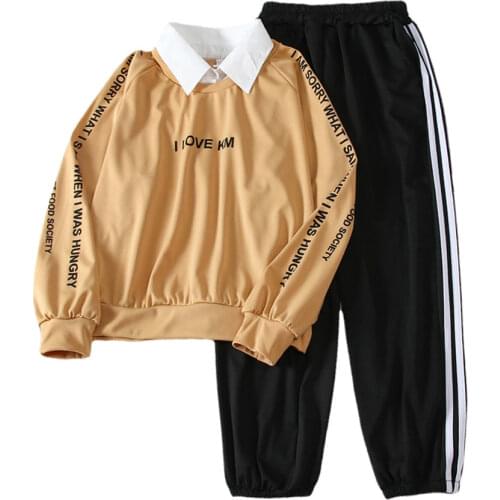 Two Piece Set Women letter Printed Thin hoodies And Long Pants Set sprint autumn Casual Short Sleeve Women Tracksuit Pants Suit