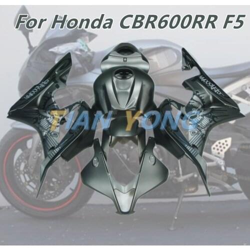 Motorcycle ABS paint fairing kit matte black Protector Decorative Body Cover Guard Plate customizable For Honda F5 2007-2008