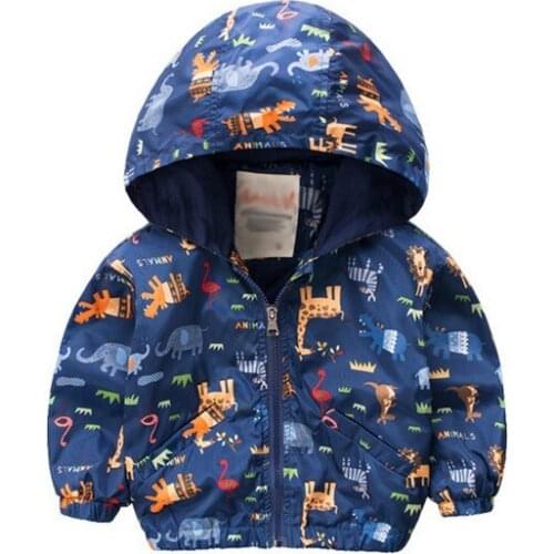 2020 Boys girl Pizex zipper Jackets Cartoon Print Jurassic World dinosaur Monster Animal baby tops children Clothing coat