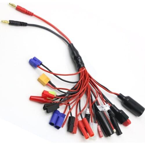 Multifunction Balance Charging 19IN1 Cable adapter XT60 EC3 EC5 HXT TAMIYAS For IMAX B6 B6AC Charger 19 in 1 for Rc Lipo Battery