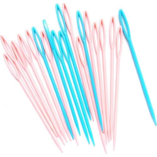 1000pc 7cm 9cm Knitting Needlework Kits Plastic needle for sweater Multicolor DIY hand tool NEEDLE-7072