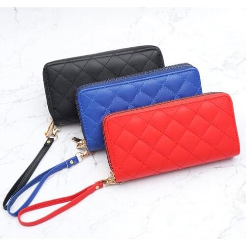 2020 New Style Womens Wallet Korean-Style Solid Color Womens Handbag Large Capacity Womens Wrist Bag Factory Outlet