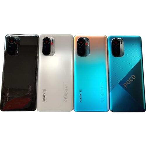 Original For Xiaomi Mi 11i Battery Cover Door Back Housing Rear Case Mi 11X Pro Poco F3 Battery Door Replacement Parts + Sticker