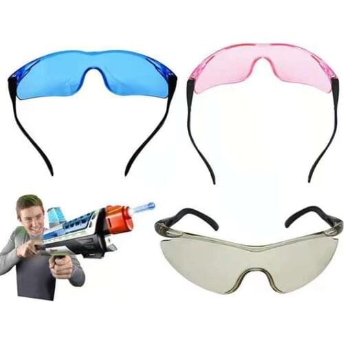 Plastic Outdoor Goggles Toy Gun Glasses Clear Lens Children For Nerf Gun Accessories Game Toy Water Bullet Gun Wear Spectacles