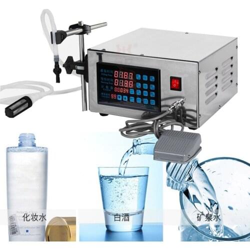Full Automatic Desktop CNC Liquid Filling Machine With Conveyor 110V-220V For Disinfection Alcohol Perfume Water Filler
