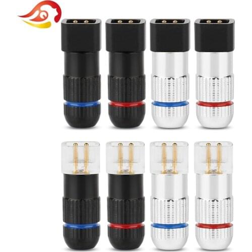 QYFANG 2pcs/Pair Earphone Pin Audio Jack 0.78 Plug For UE18PRO UE11PRO 7PRO DIY HiFi Headphone Solder Wire Connector Adapter