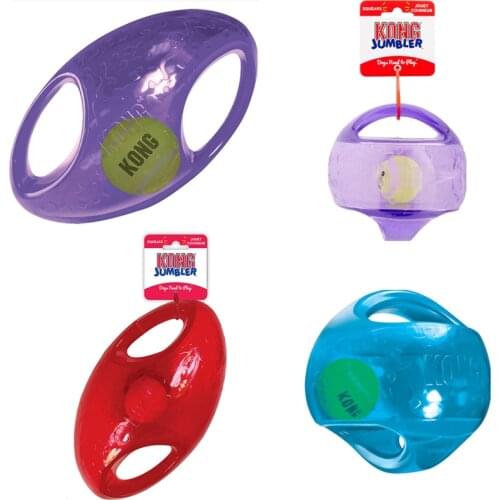 M/L Size KONG Jumbler Ball Dog Toy, Color Varies
