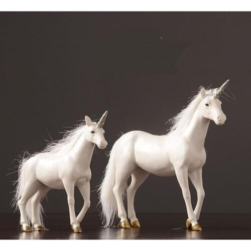 Nordic contemporary contracted household adornment decorates Europe type unicorn to do old handicraft sitting room office horse